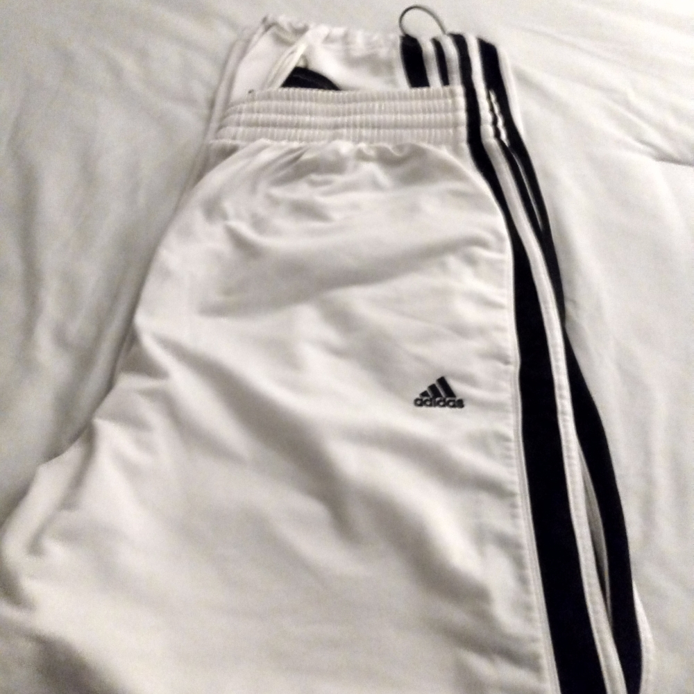 Adidas White Running Pants